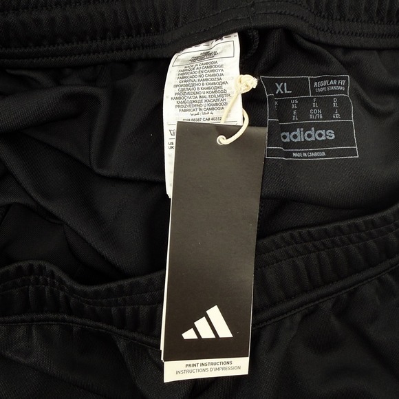 Adidas AEROREADY Soccer Track Pants Black White‎ Men's Athletic Size XL NEW - Picture 9 of 15